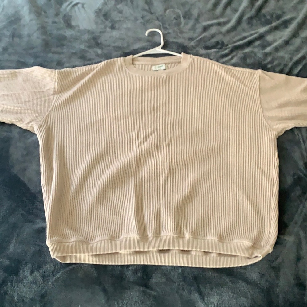 Gently used Aerie waffle crew neck sweatshirt